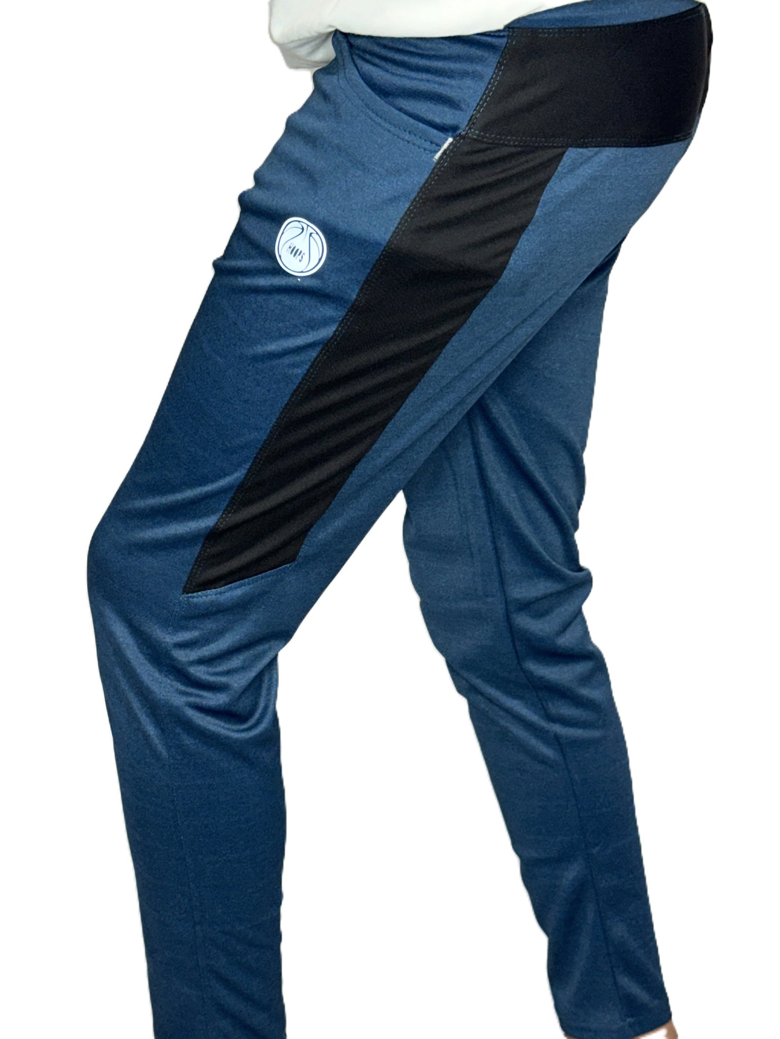 Blue slim-fit track pants